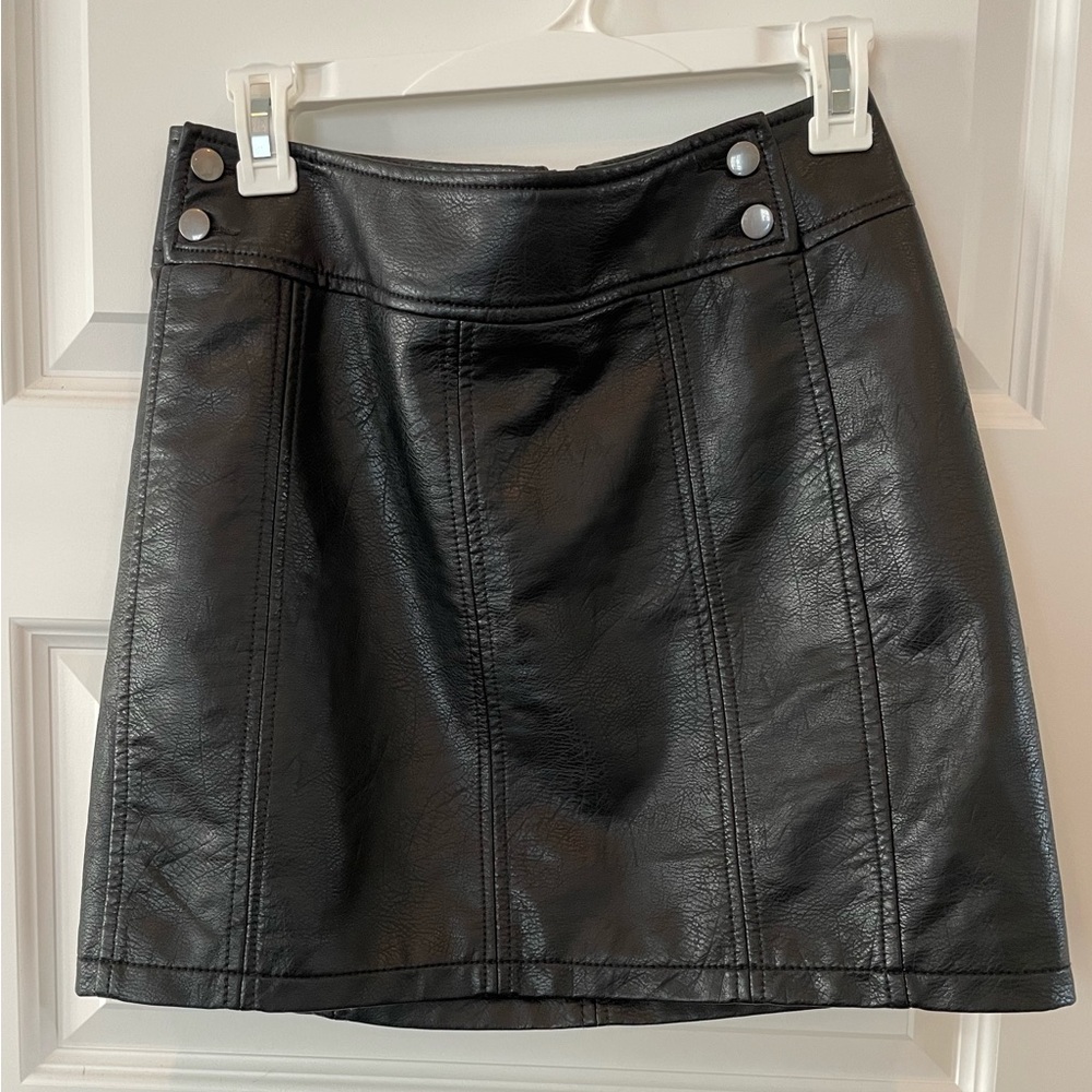 free people leather skirt